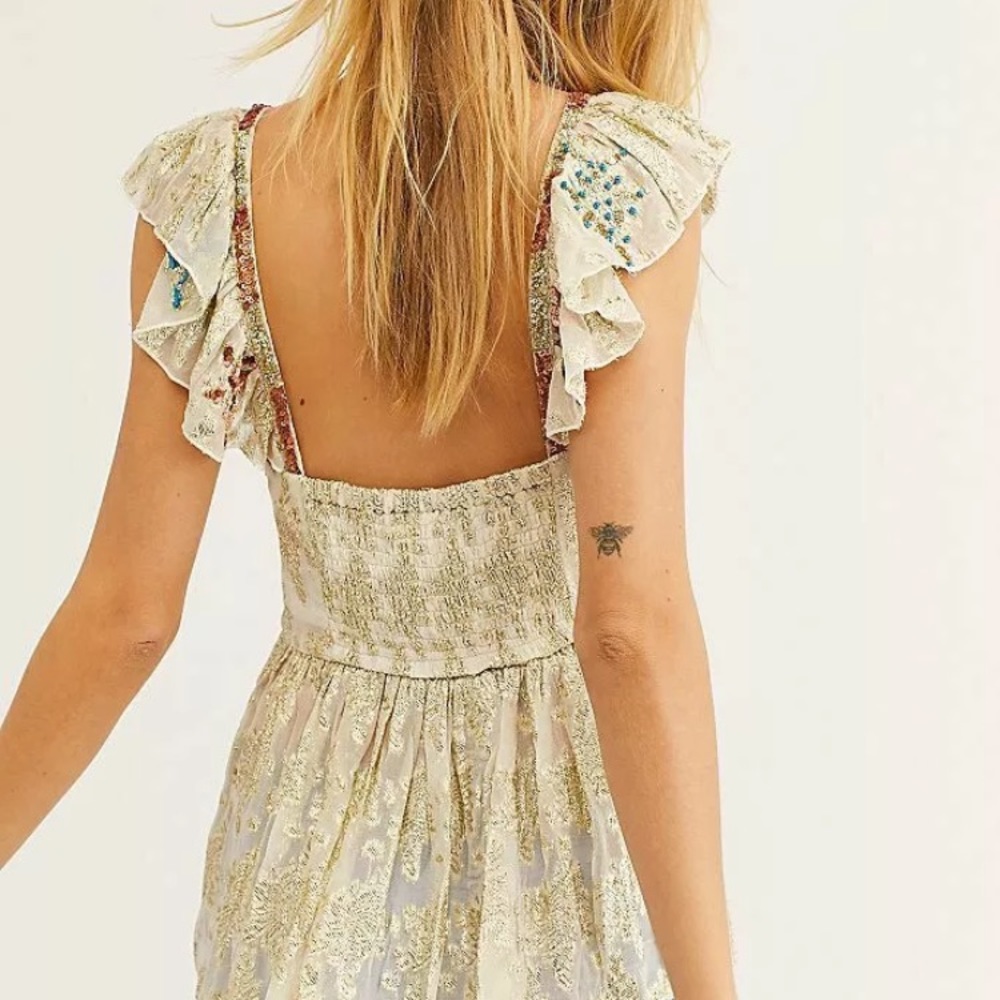 ISO free People All That Shimmers Jaquard blouse - Picture 3 of 4